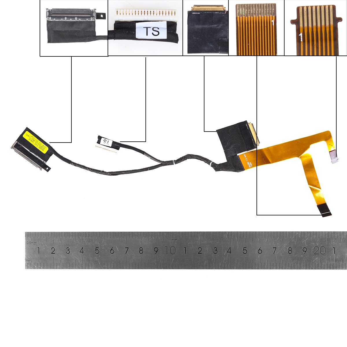 Picture of New LCD Display Screen Cable Replacement  For DELL 7568 XPS13 9365 P71G 30pin 0.5 FHD.